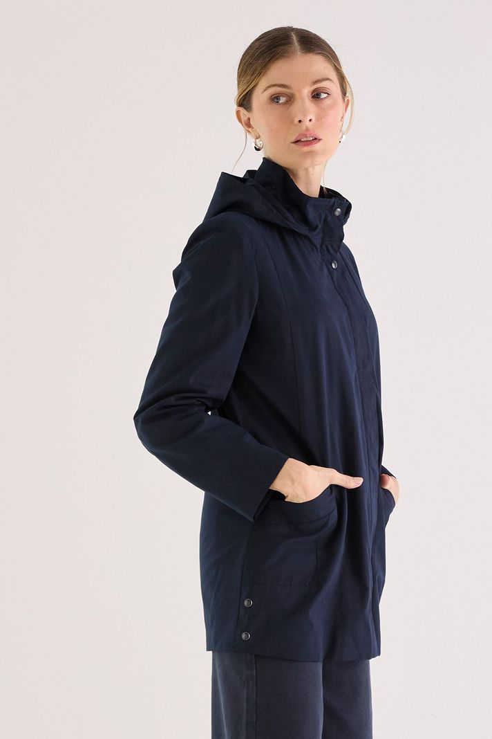 Trench Con Gorro Desmontable Azul 17402125002104-4