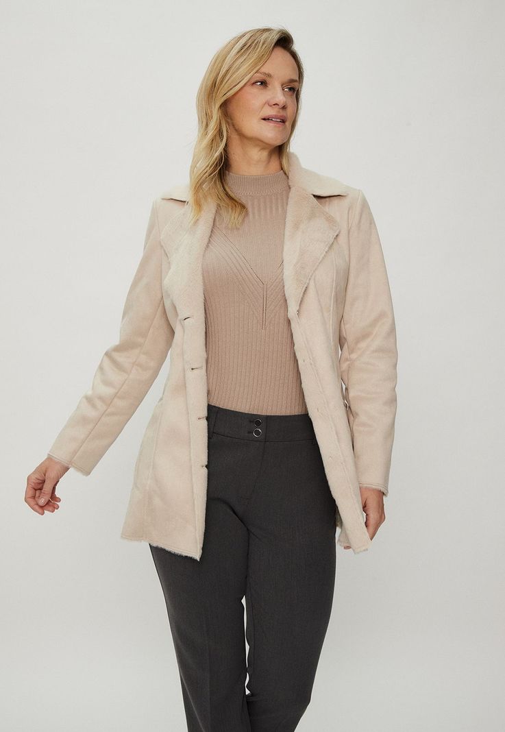 Chaqueta Bonded Beige Ma Griffe 17502124056106-0