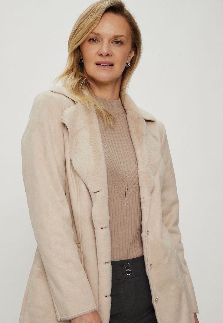 Chaqueta Bonded Beige Ma Griffe 17502124056106-1