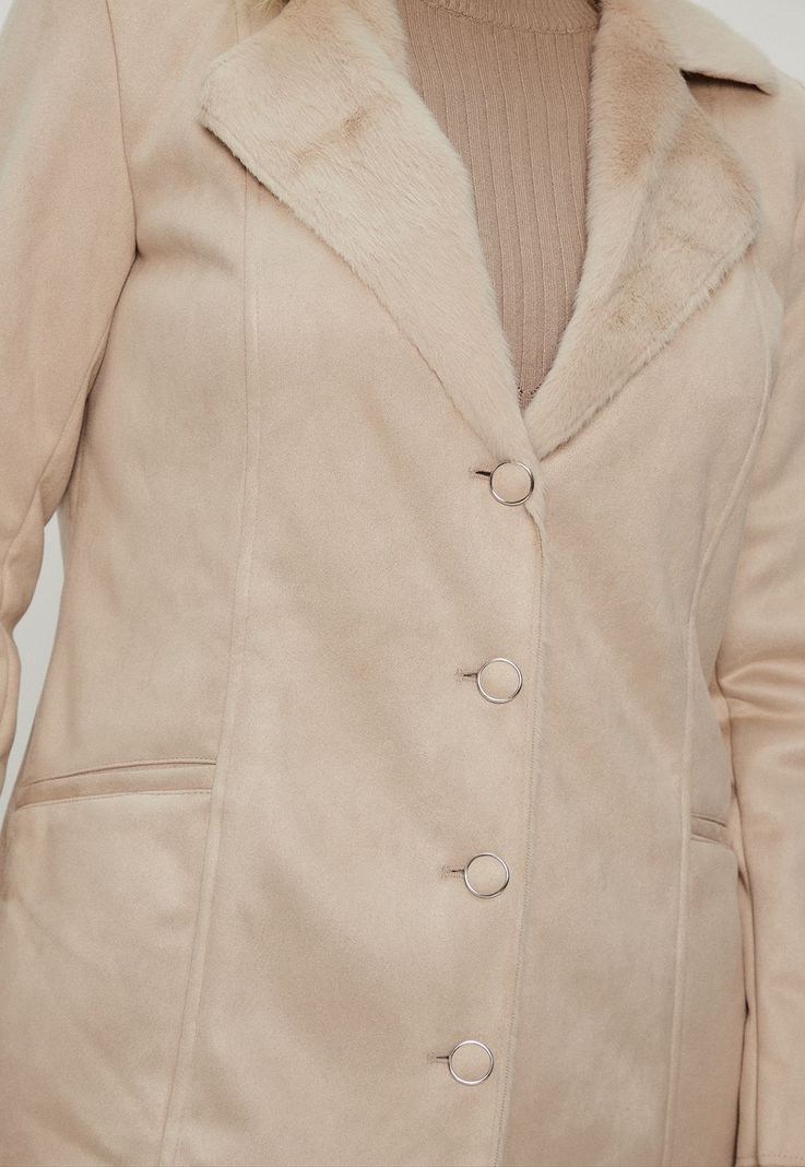Chaqueta Bonded Beige Ma Griffe 17502124056106-2