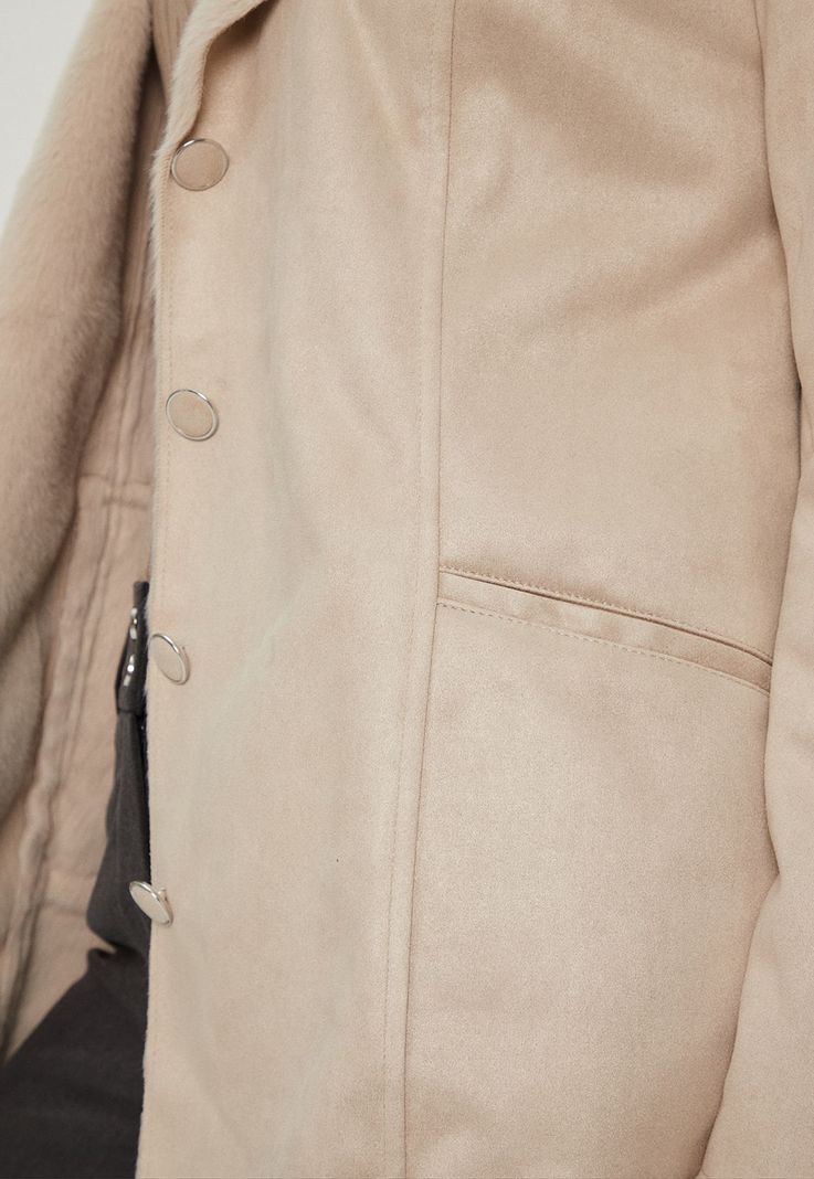 Chaqueta Bonded Beige Ma Griffe 17502124056106-3