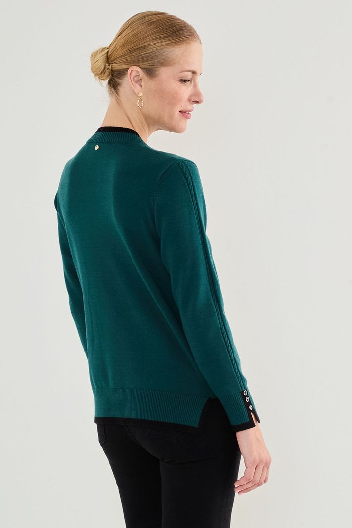 Sweater Liso Verde 18102125053217-3