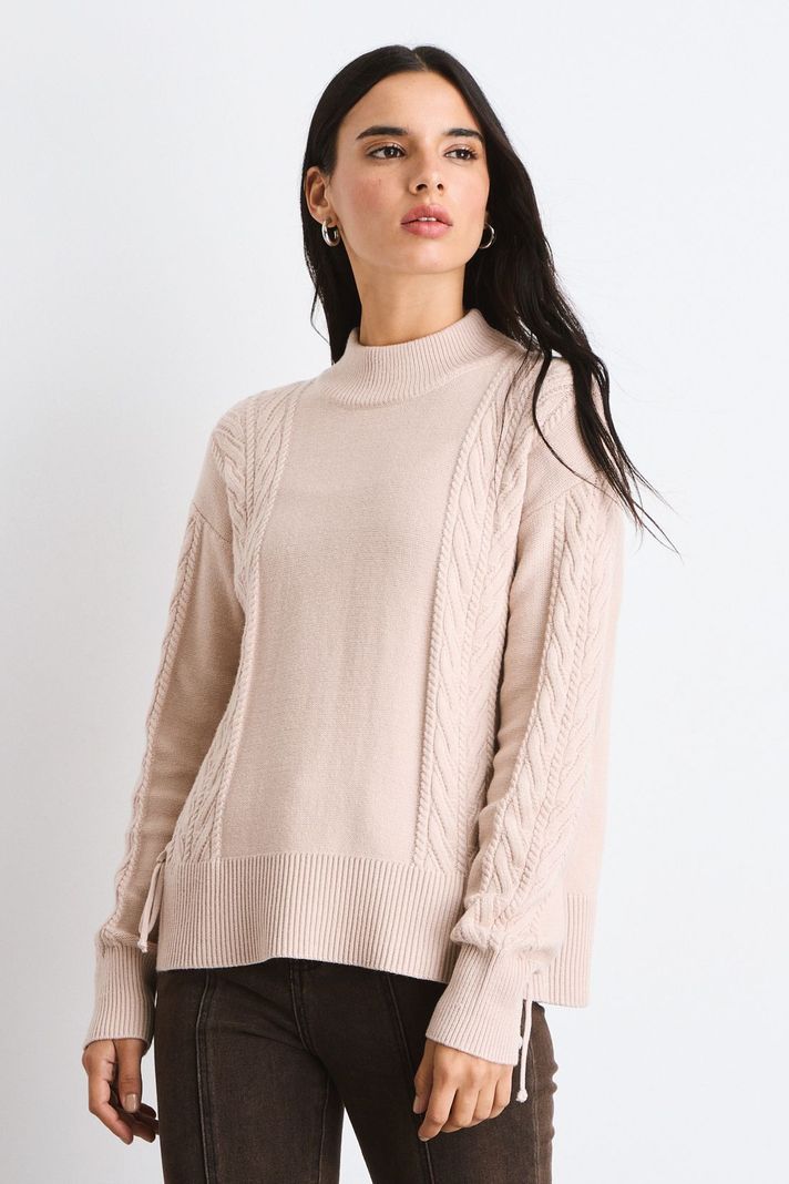 Sweater Liso Beige 18120125018106-0