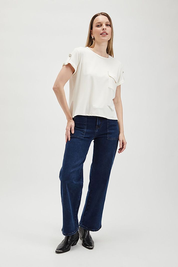 Polera Lisa Blanco Ash 14207224052105-1