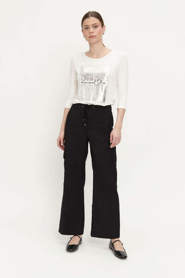 Pantalon Liso Cargo Negro Ash 11007224057102-0