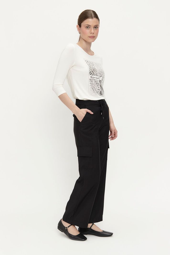 Pantalon Liso Cargo Negro Ash 11007224057102-3