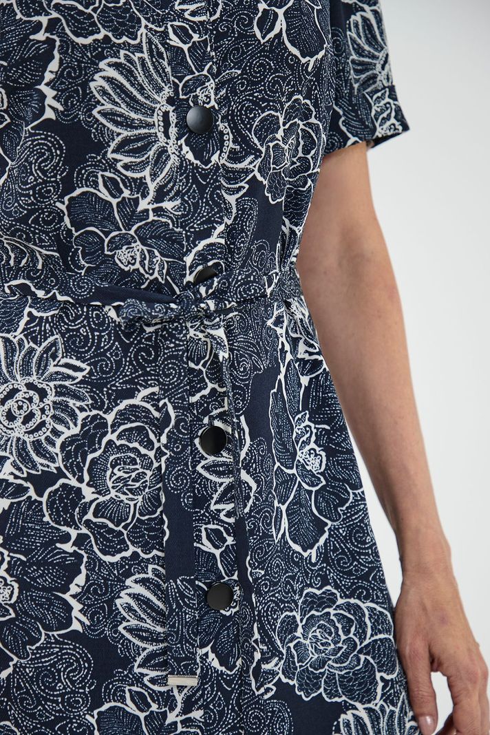 Vestido Camisero Estampado Azul Ma Griffe 13102125001104-1