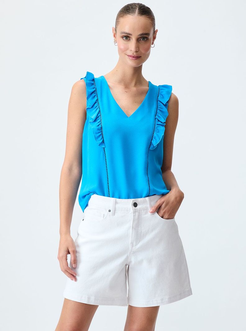 Blusa Lisa Azul iO 14020125052134-0