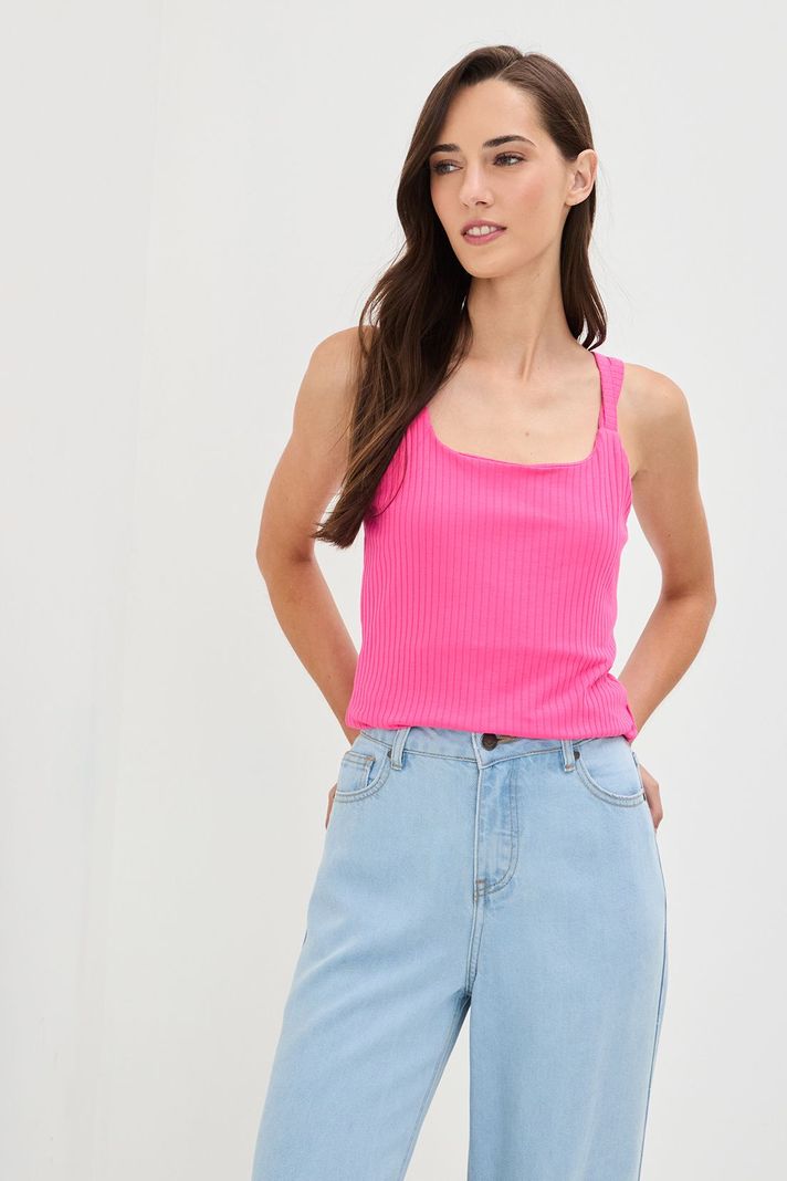 Polera Lisa fucsia 14204224043116-0