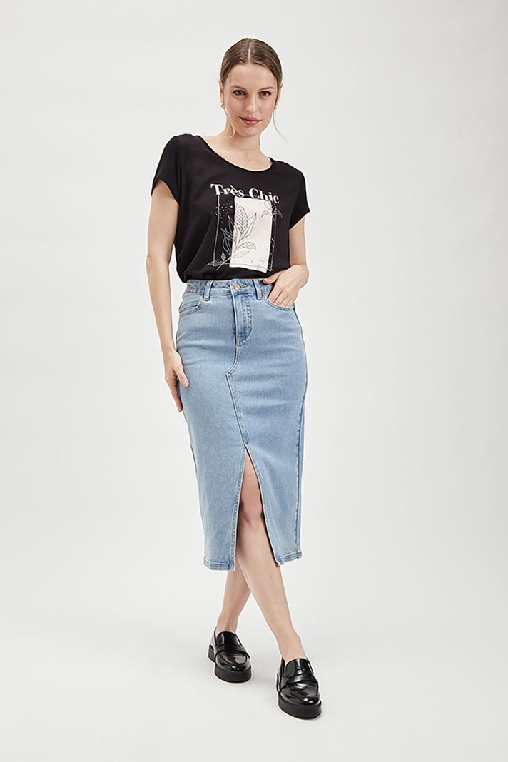 Falda Mezclilla Celeste Ash 12807224001110-0