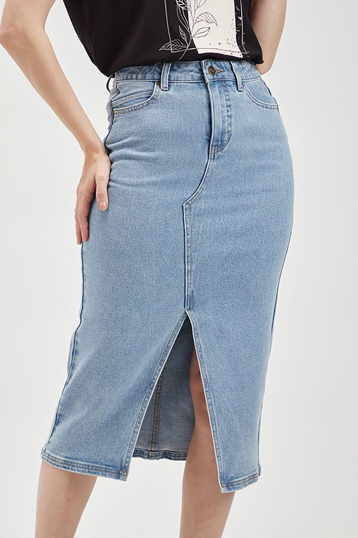 Falda Mezclilla Celeste Ash 12807224001110-1