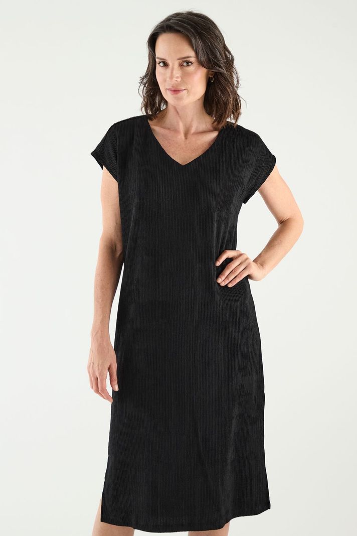 Vestido Textura Negro Ma Griffe 13002125100102-1