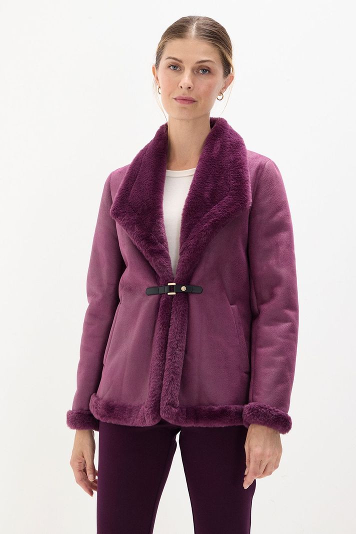 Chaqueta De Bonded Burdeos 17502125006112-0