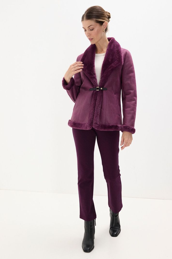 Chaqueta De Bonded Burdeos 17502125006112-3