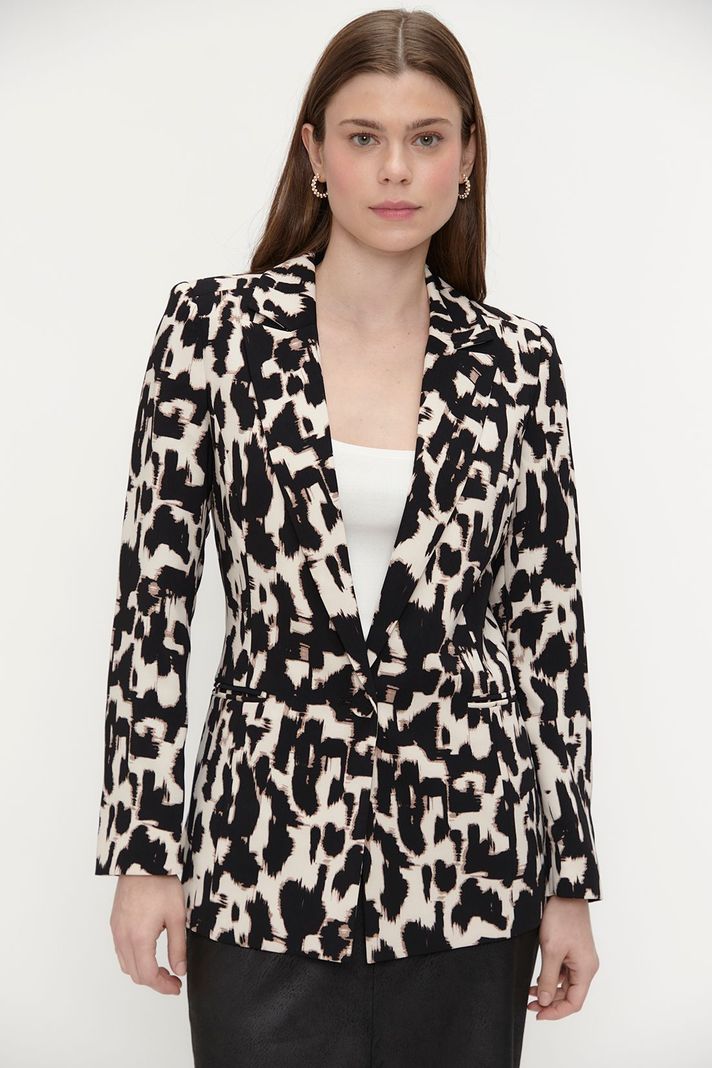 Blazer Animal Print Negro Ash 16107224051102-0