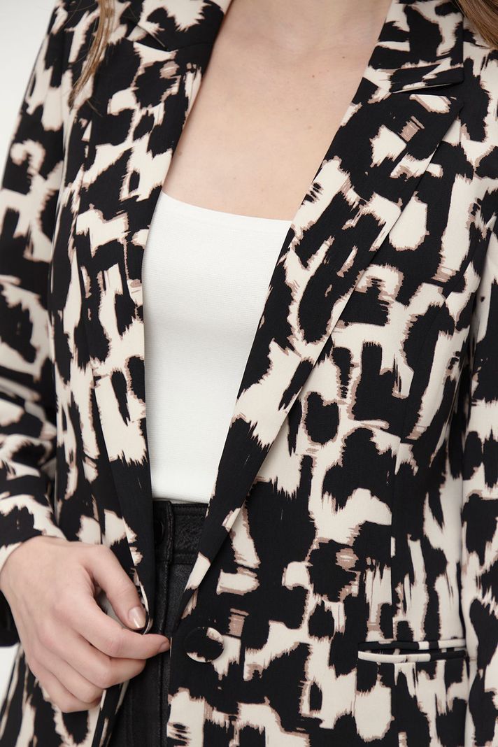 Blazer Animal Print Negro Ash 16107224051102-1