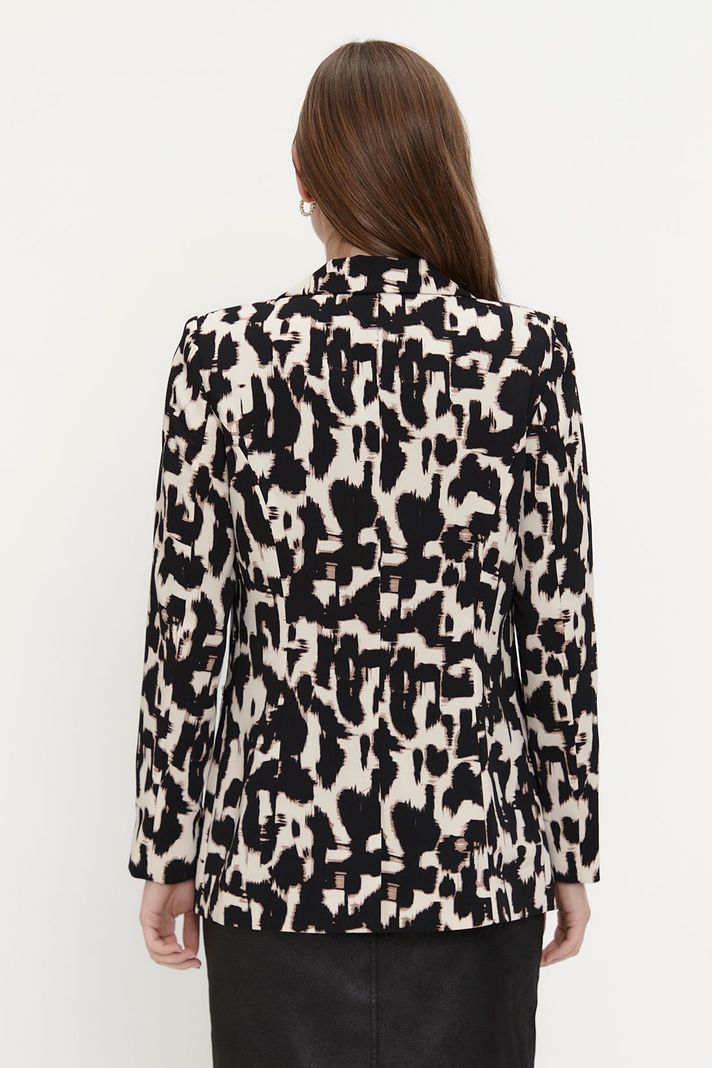 Blazer Animal Print Negro Ash 16107224051102-3