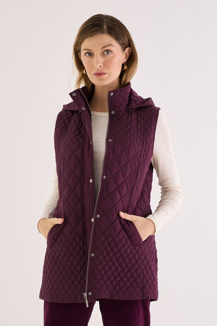 Parka Sin Mangas Burdeo 16202125005112-0