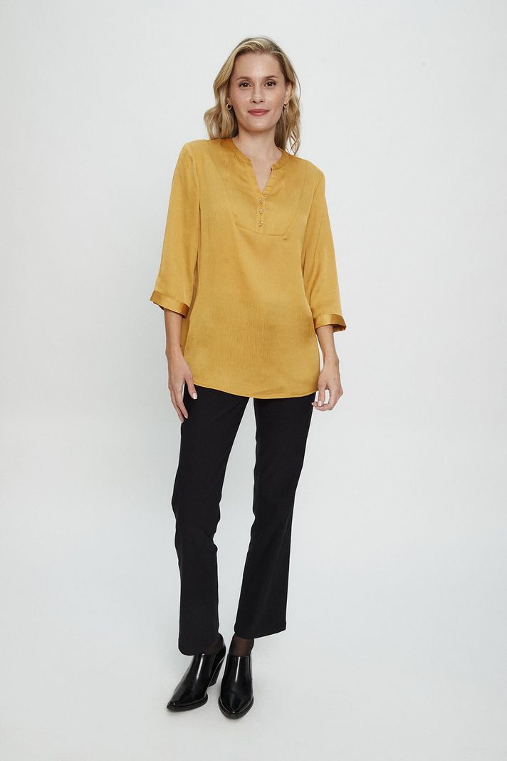 Blusa Lisa Mostaza Ma Griffe 14002224052314-2