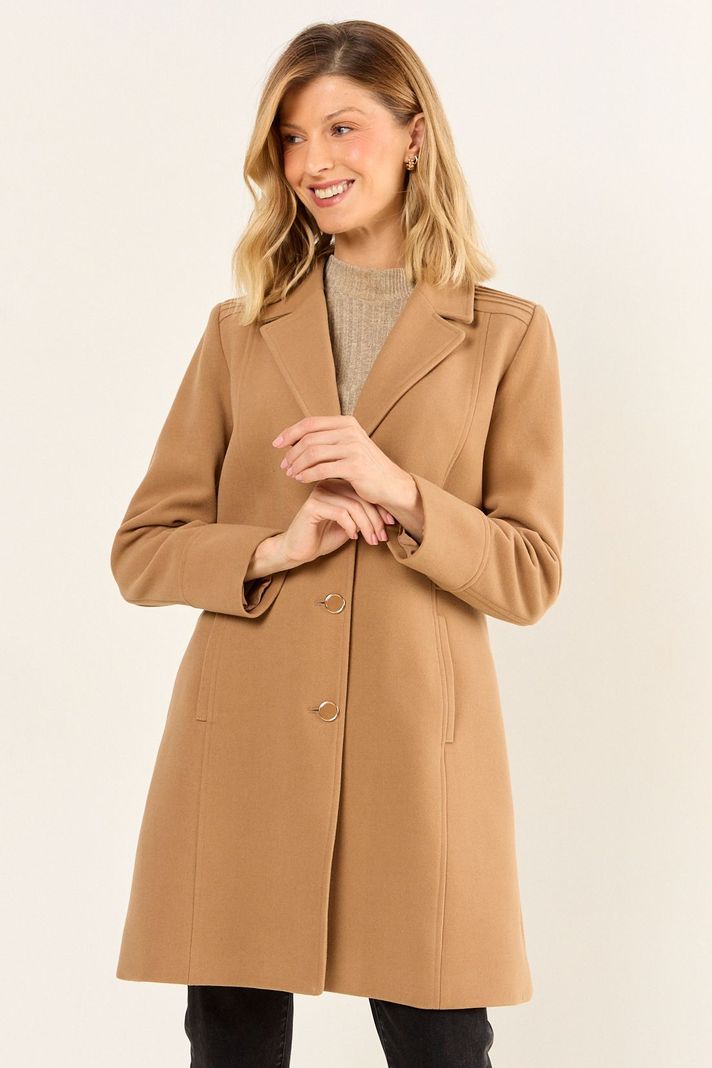 Chaqueton Liso Café Ma Griffe 17202126054129