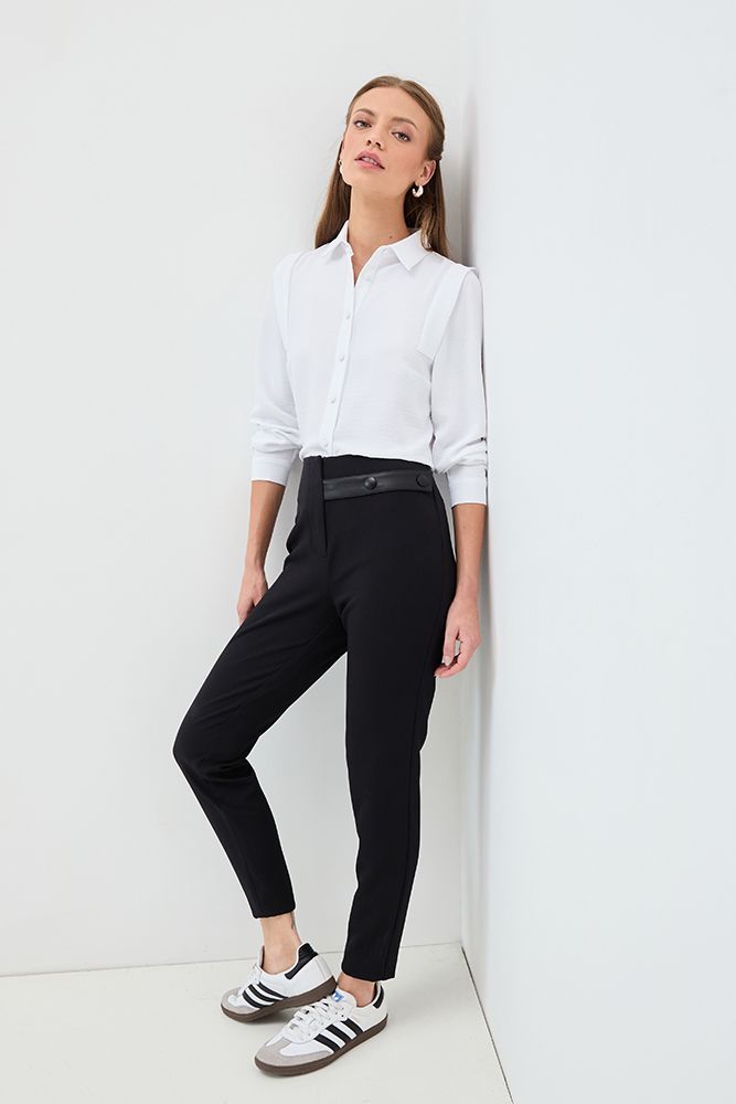 Pantalon Liso Negro 11020125012102-0