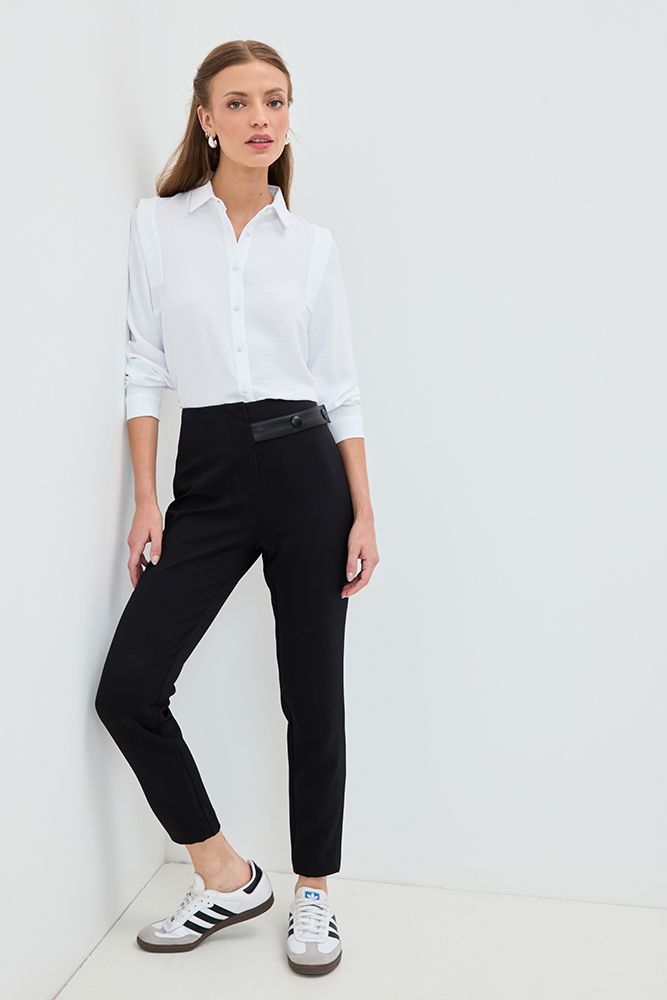 Pantalon Liso Negro 11020125012102-4