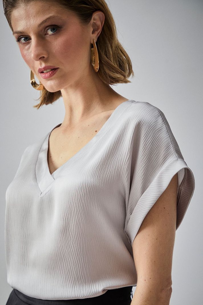 Blusa Coctail Gris Ma Griffe 14002224101113-1
