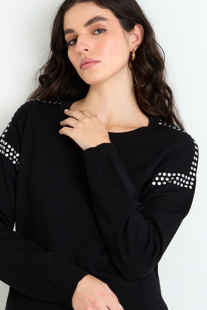 Sweater Liso Negro 18107125005102-0