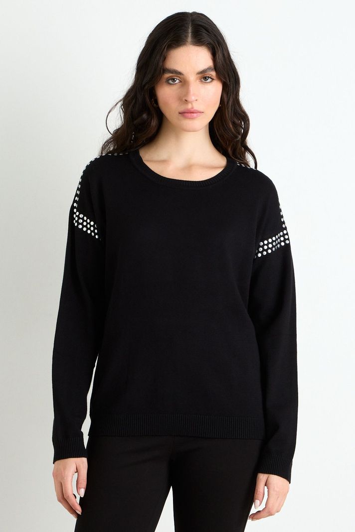 Sweater Liso Negro 18107125005102-1