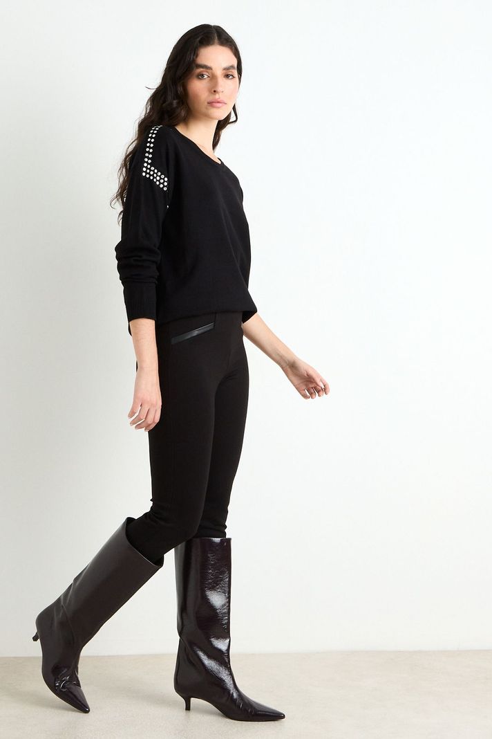 Sweater Liso Negro 18107125005102-2