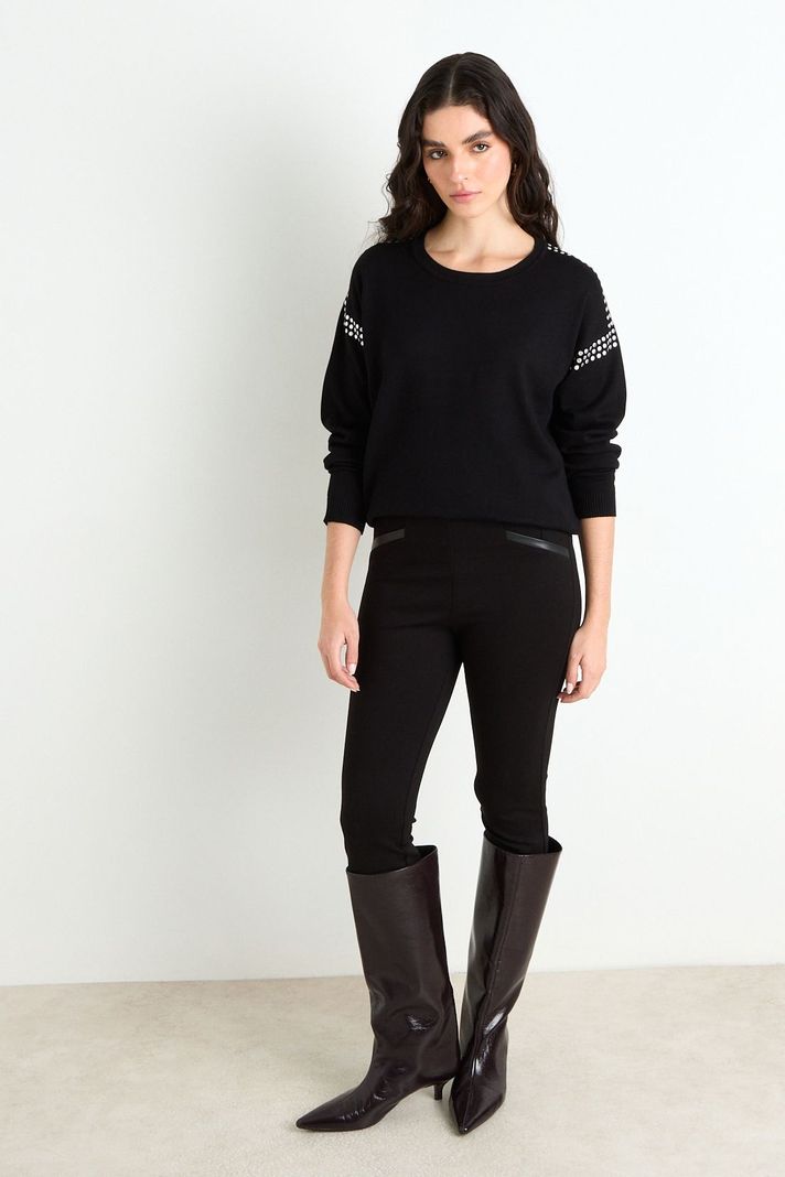 Sweater Liso Negro 18107125005102-4