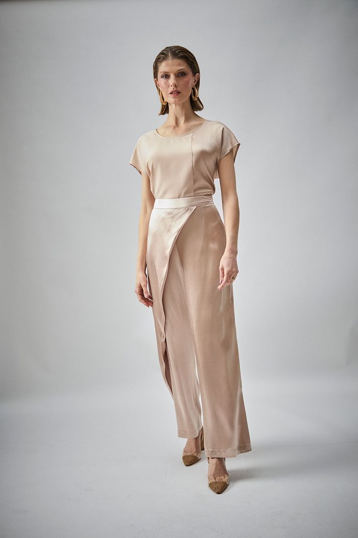 Pantalon Coctail Beige Ma Griffe 11002224100106-0
