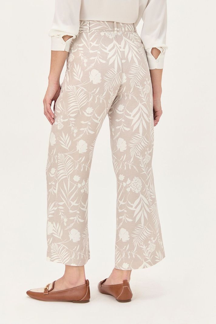 Pantalon Lino Estampado Beige Ma Griffe 11102224054106-3