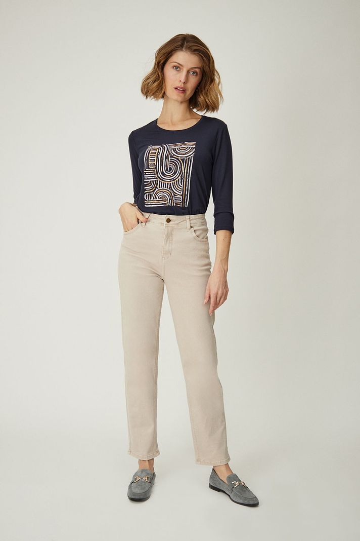 Jeans Liso Beige Ma Griffe 11302224004106-0