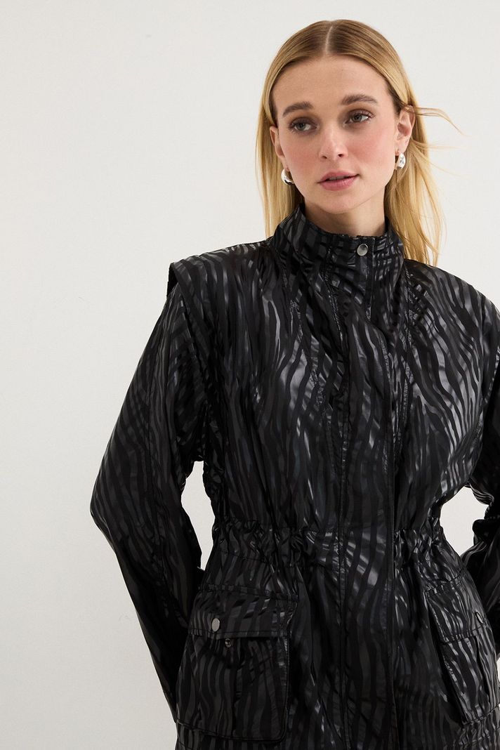 Impermeable Largo Print Negro 17907125050102-1