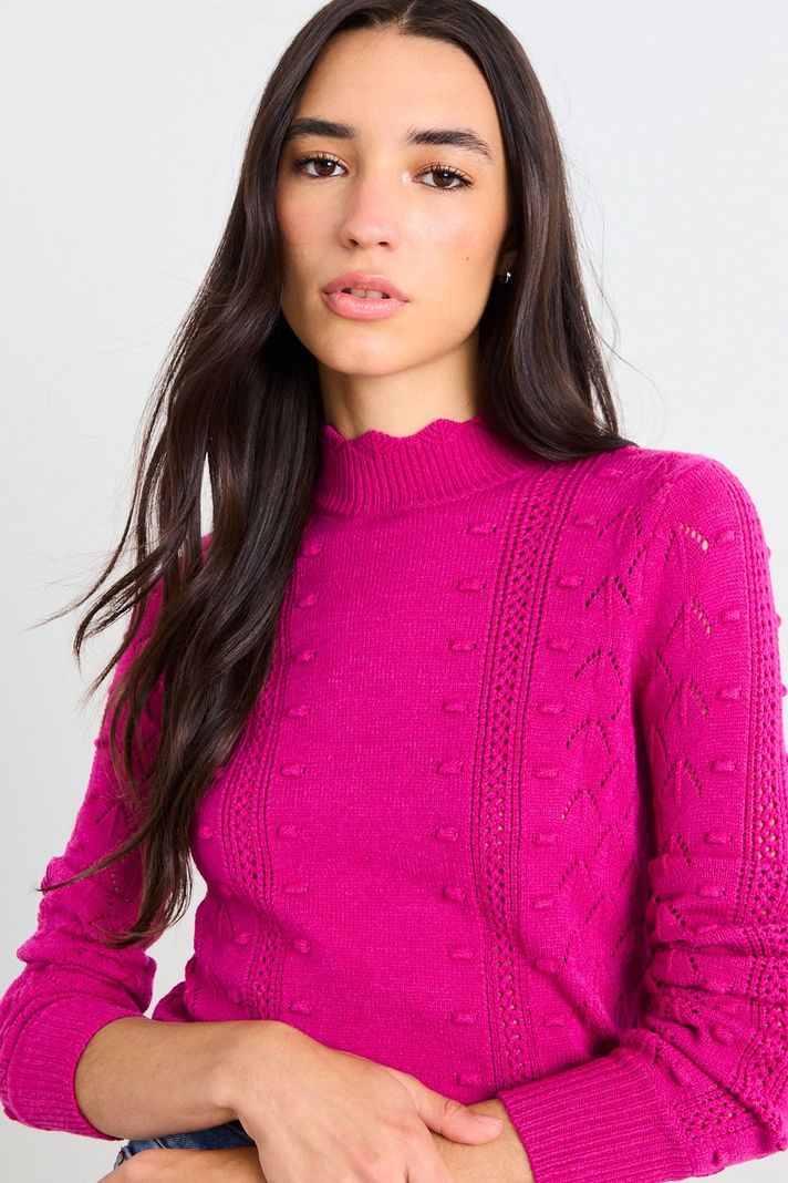Sweater Liso Fucsia iO 18120126009116 iO | Paris.cl
