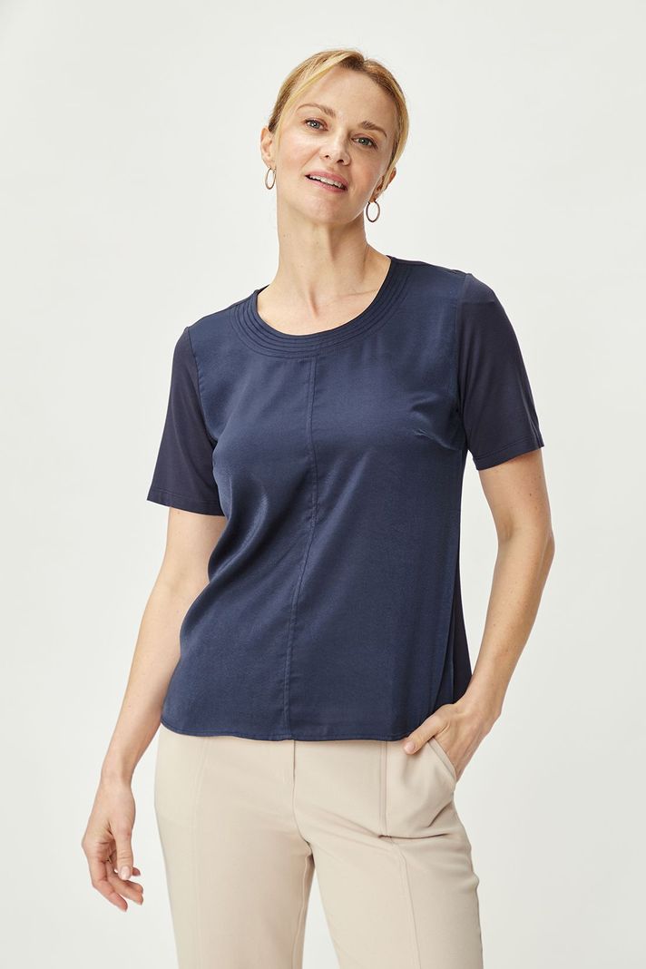 Polera Lisa Azul Ma Griffe 14202224055104-4