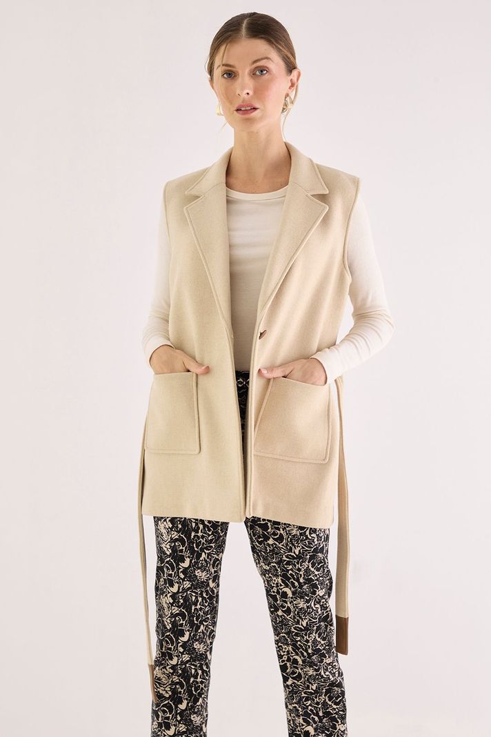 Tapado Sin Mangas Beige 15402125052106-1