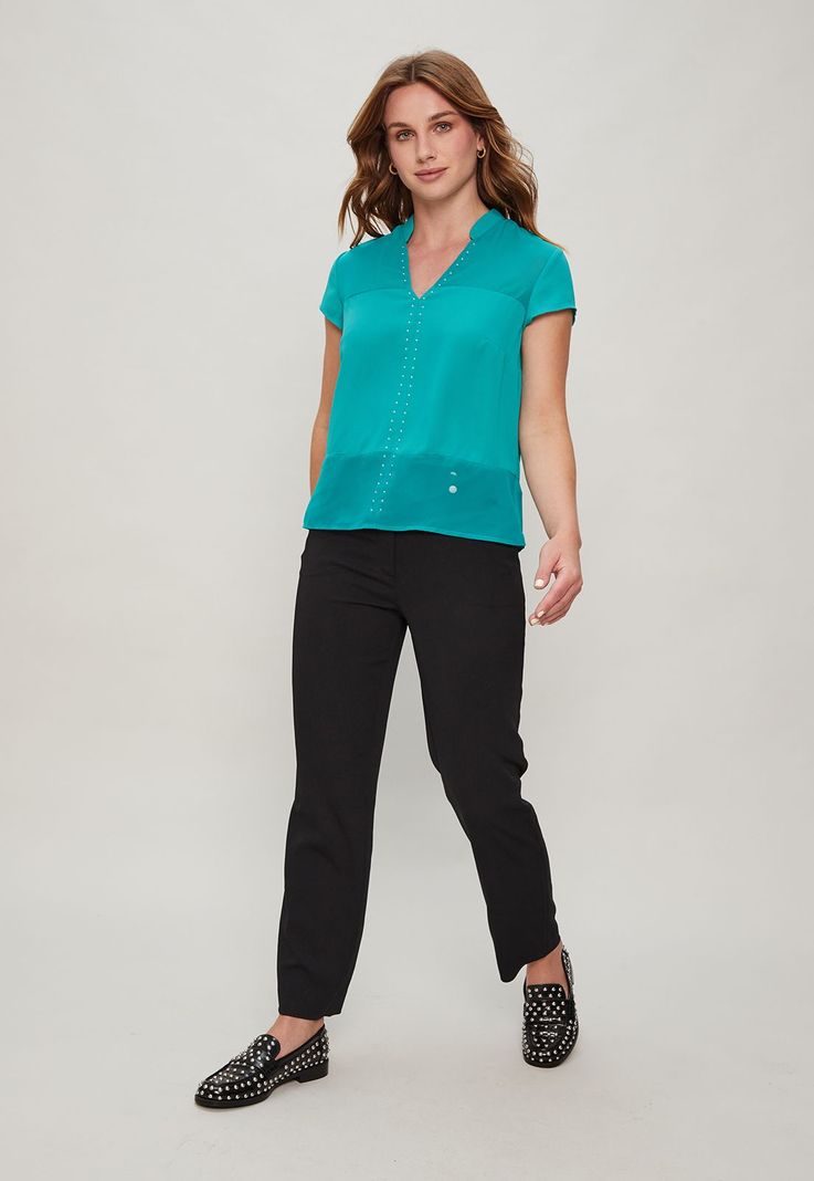 Blusa Con Transparencia Calipso Ash 14007124005217-2