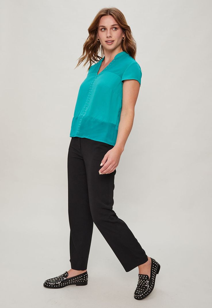 Blusa Con Transparencia Calipso Ash 14007124005217-3