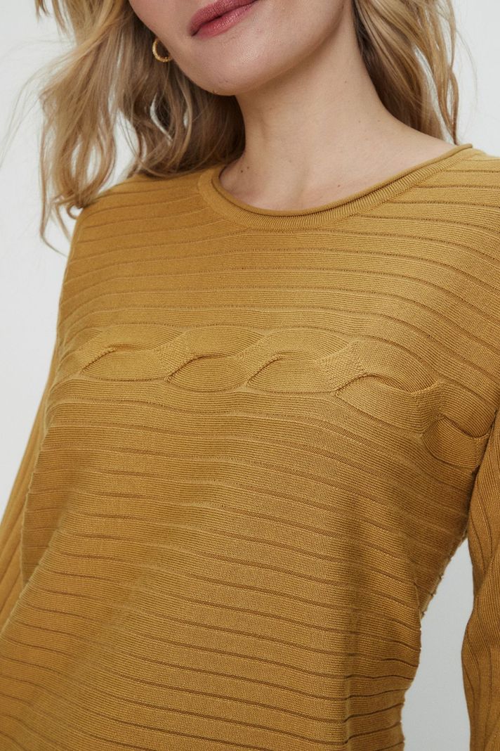 Sweater Liso Mostaza Ma Griffe 18102224004314-2