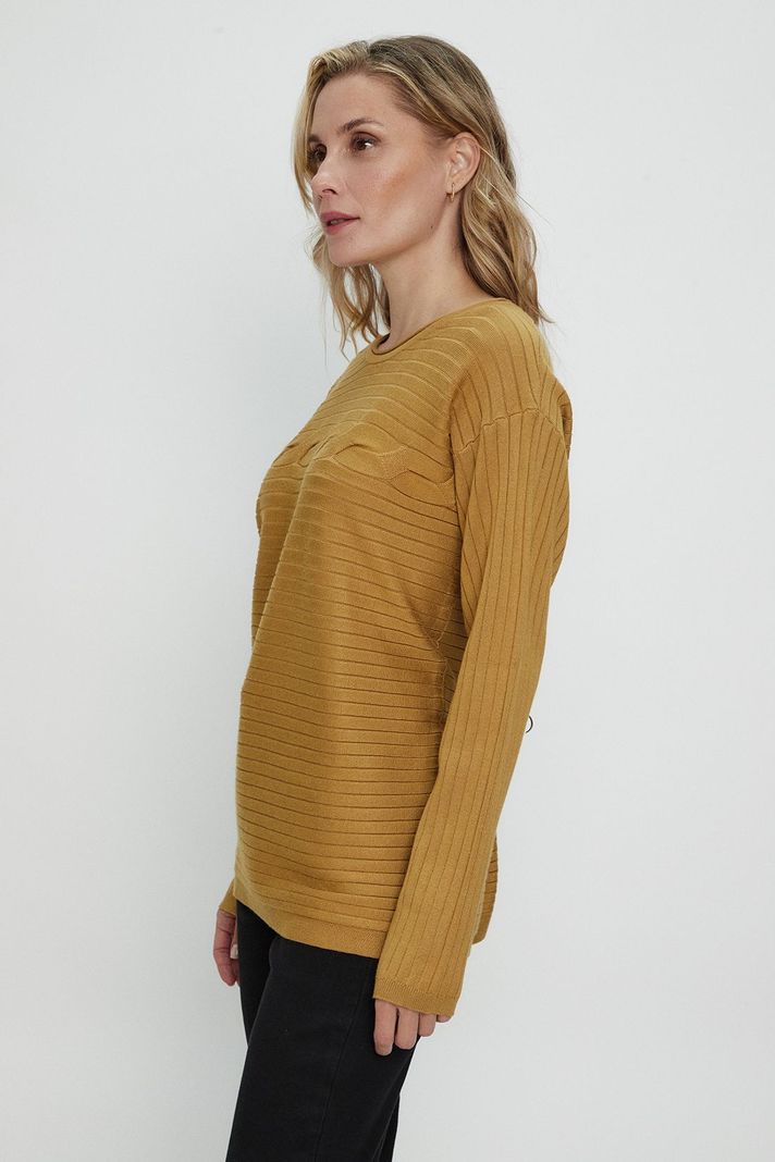 Sweater Liso Mostaza Ma Griffe 18102224004314-3