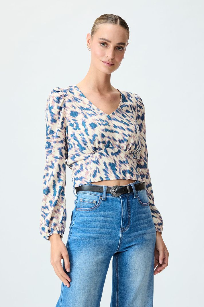 Blusa Fantasia Beige iO 14120125054106-0