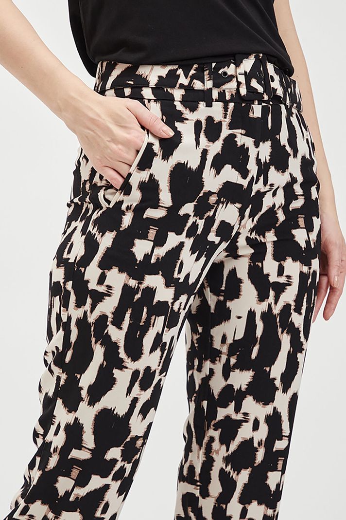 Pantalon Estampado Cinturon Negro Ash 11107224052102-2