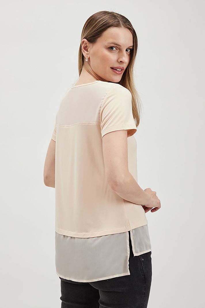 Polera Doble Tela Lisa Rosado Ash 14207224007123-3