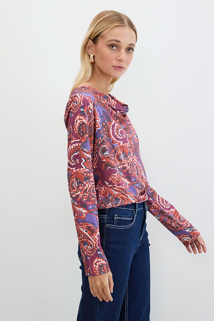 Polera Fantasia Manga Larga Avellana 14307125052126-3