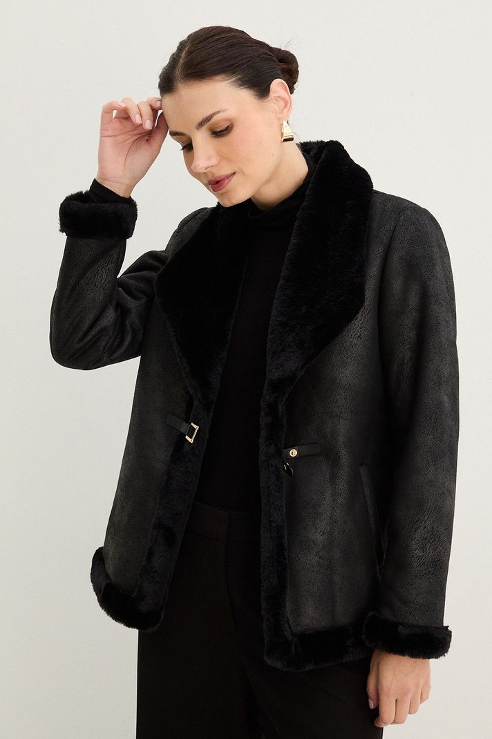 Chaqueta De Bonded Negro 17502125006102-0