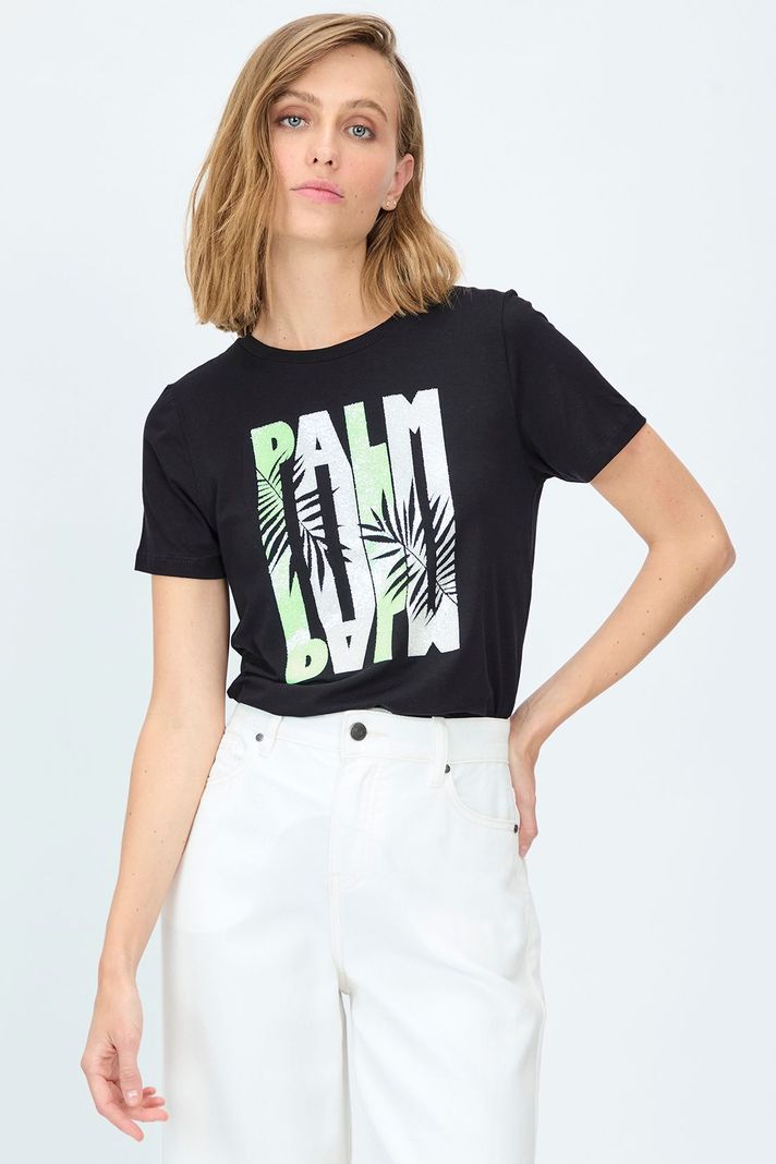 Polera Estampada Negro iO 14604224007102-0