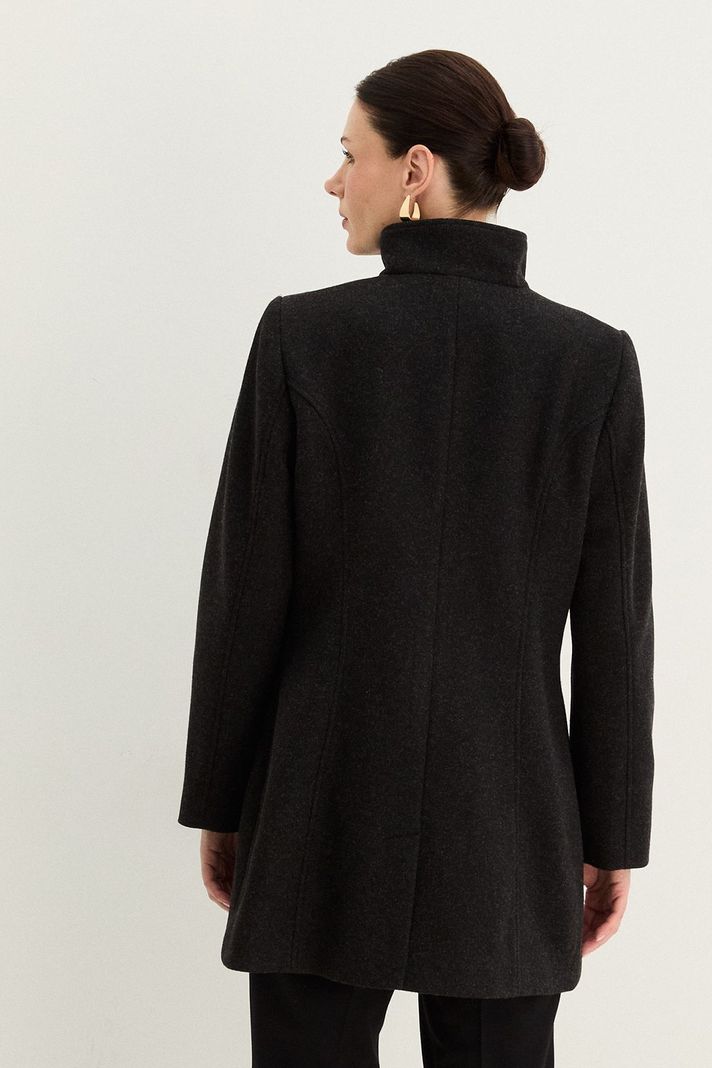 Chaqueton Cuello Alto De Muflon Negro 17202125005102-4
