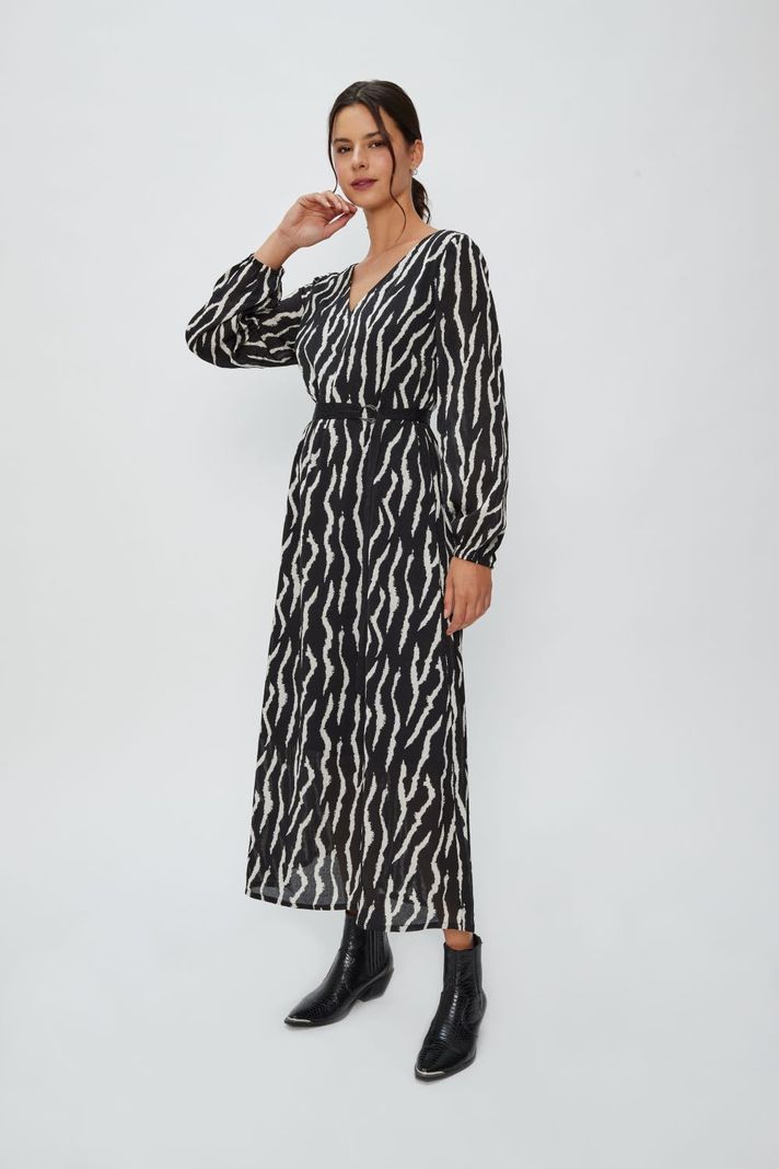Vestido Largo Fantasia Negro Ash 13507224001102-1
